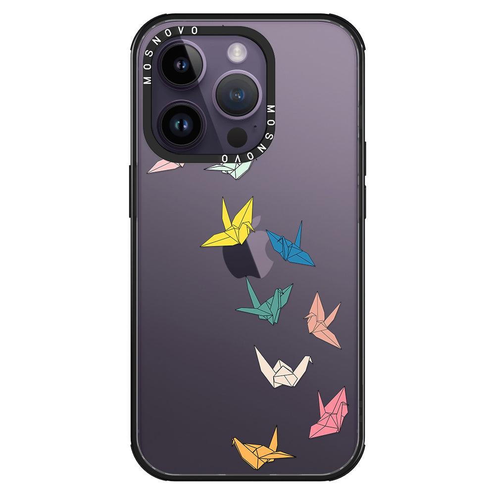 Paper Crane Phone Case - iPhone 14 Pro Case - MOSNOVO