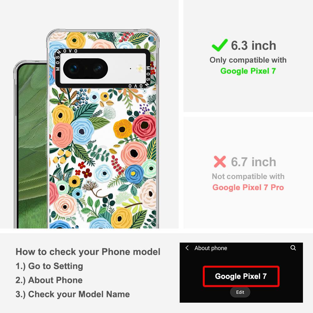 Pastel Floral Garden Phone Case - Google Pixel 7 Case - MOSNOVO