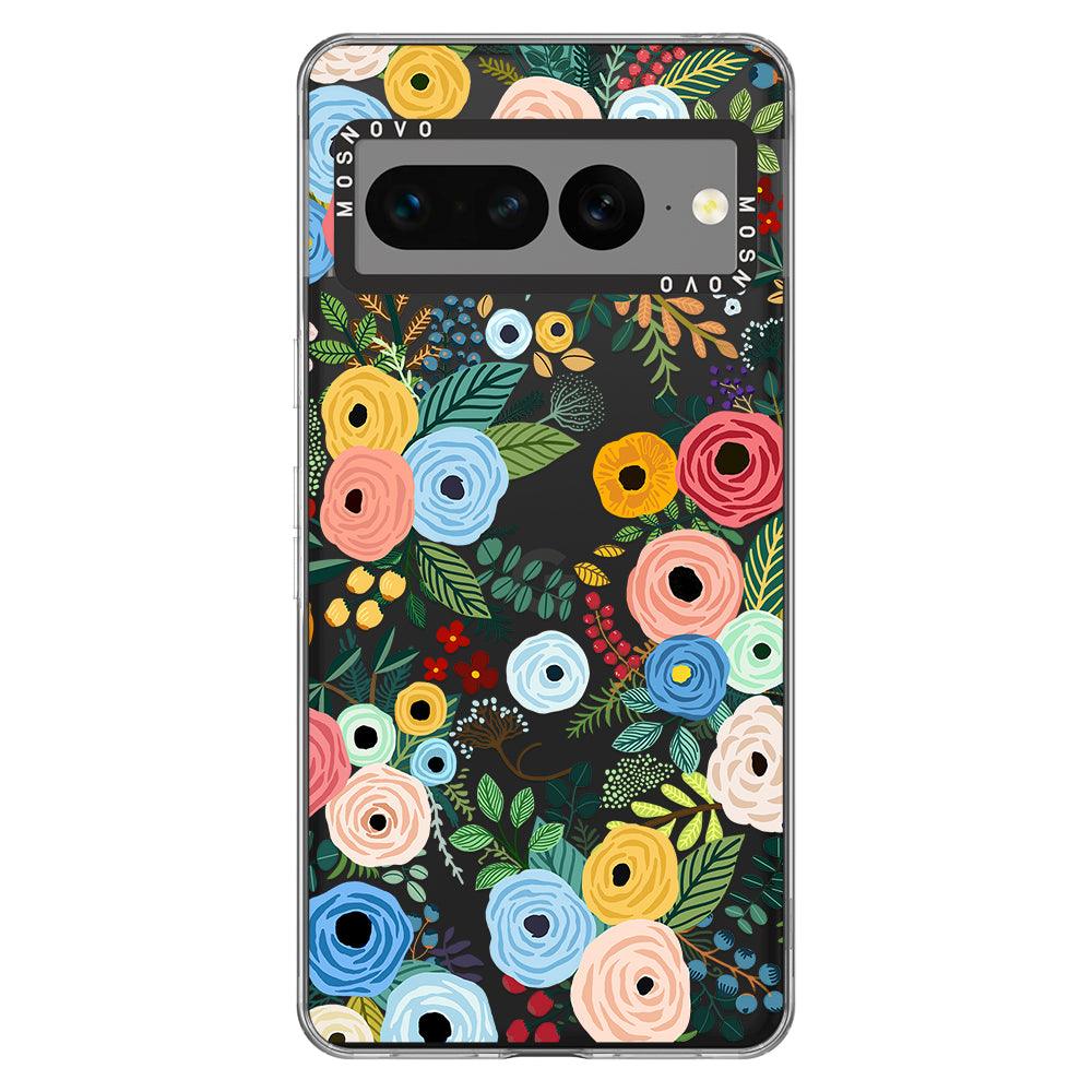 Pastel Floral Garden Phone Case - Google Pixel 7 Pro Case - MOSNOVO