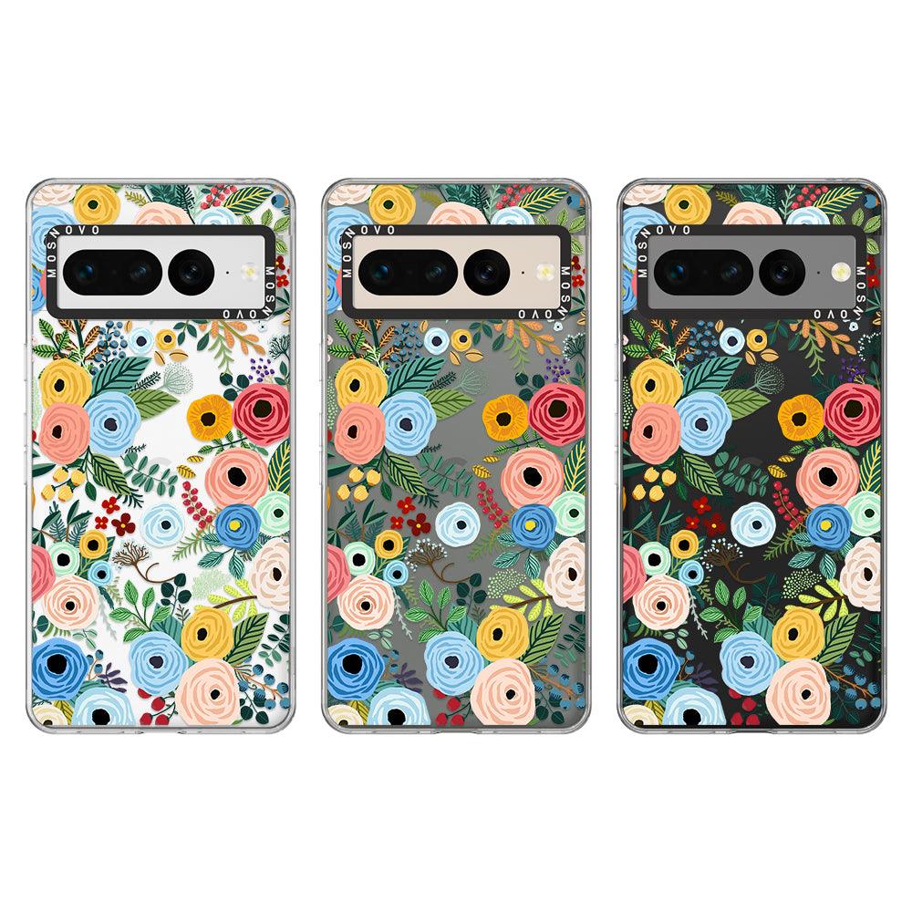 Pastel Floral Garden Phone Case - Google Pixel 7 Pro Case - MOSNOVO