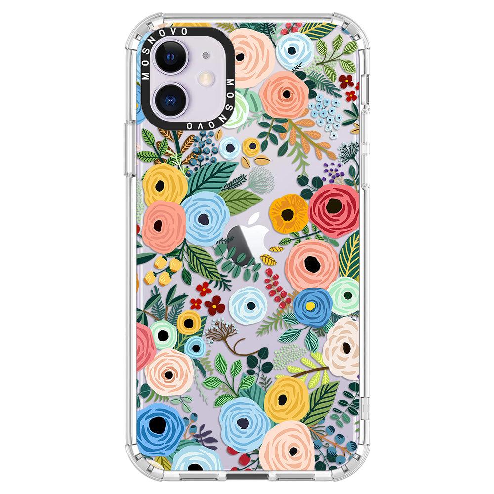 Pastel Perfection Flower Phone Case - iPhone 11 Case - MOSNOVO