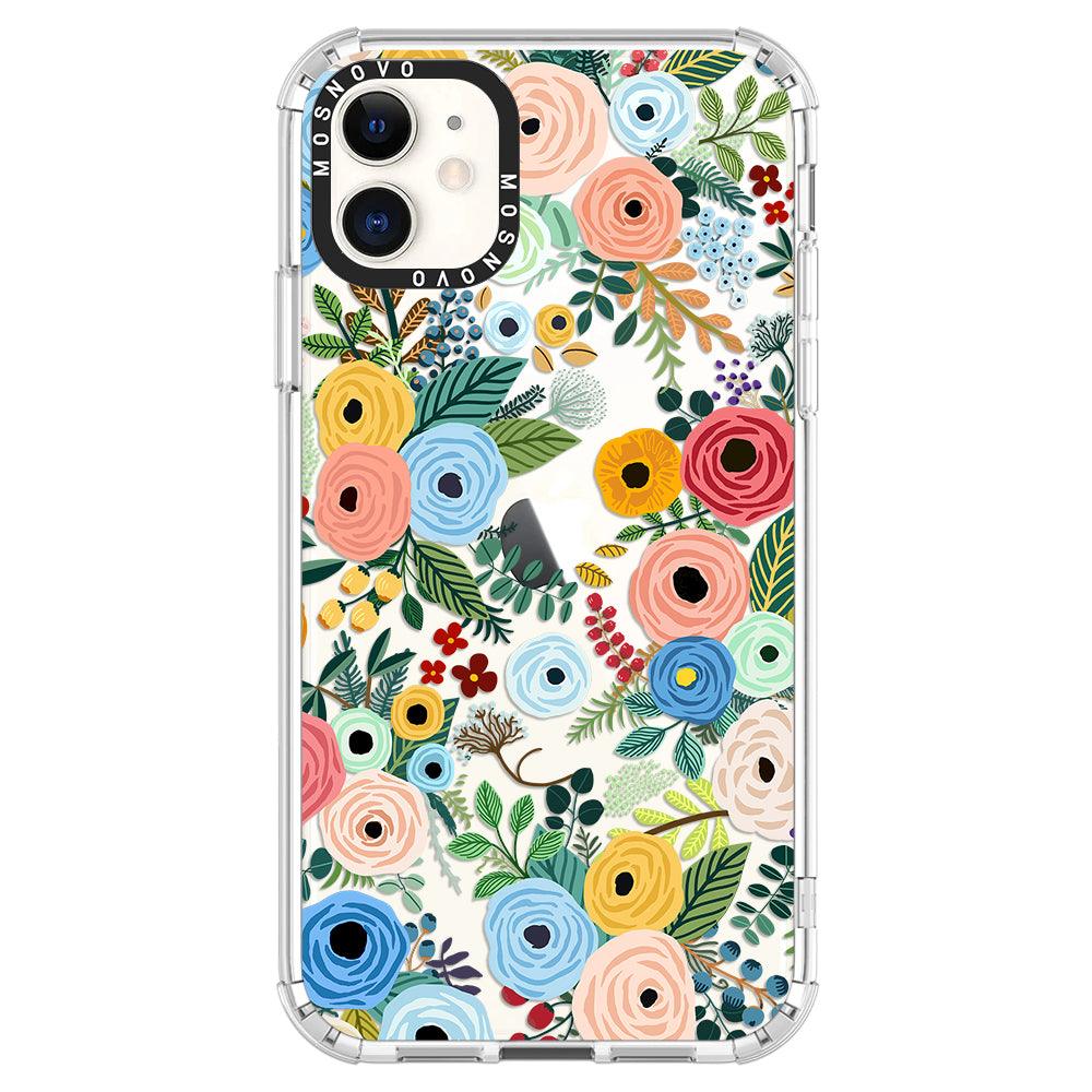 Pastel Perfection Flower Phone Case - iPhone 11 Case - MOSNOVO