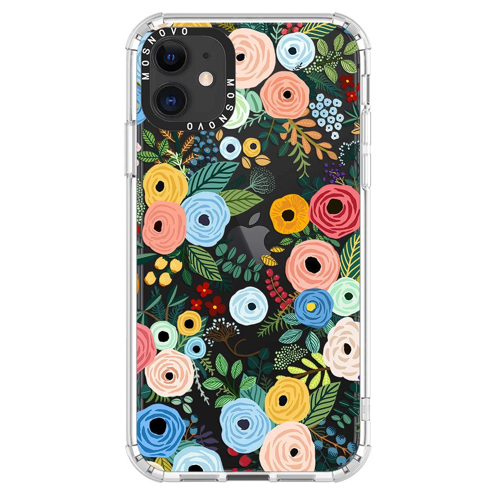 Pastel Perfection Flower Phone Case - iPhone 11 Case - MOSNOVO