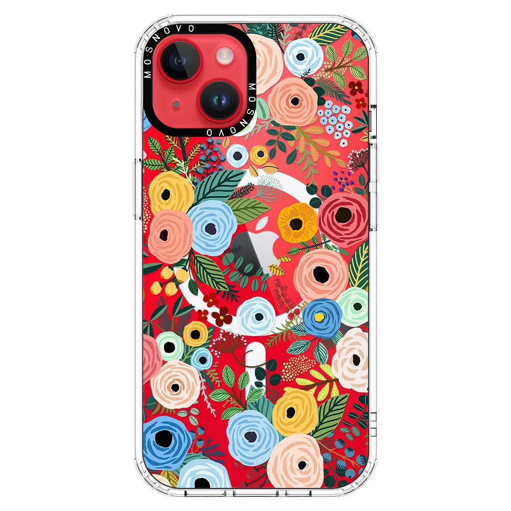 Pastel Perfection Flower Phone Case - iPhone 14 Plus Case - MOSNOVO