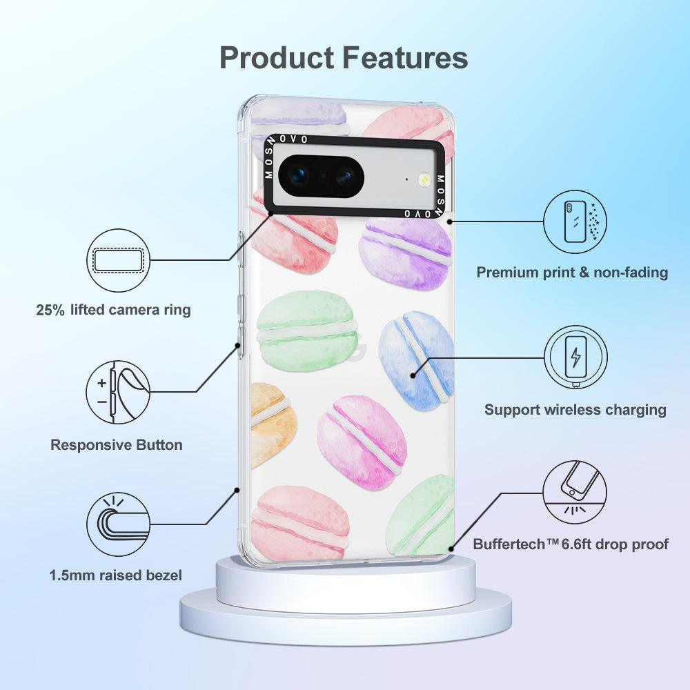 Pastel Macaron Phone Case - Google Pixel 7 Case - MOSNOVO