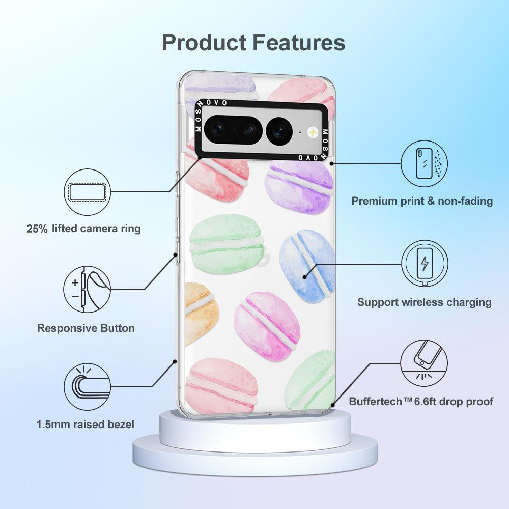 Pastel Macaron Phone Case - Google Pixel 7 Pro Case - MOSNOVO