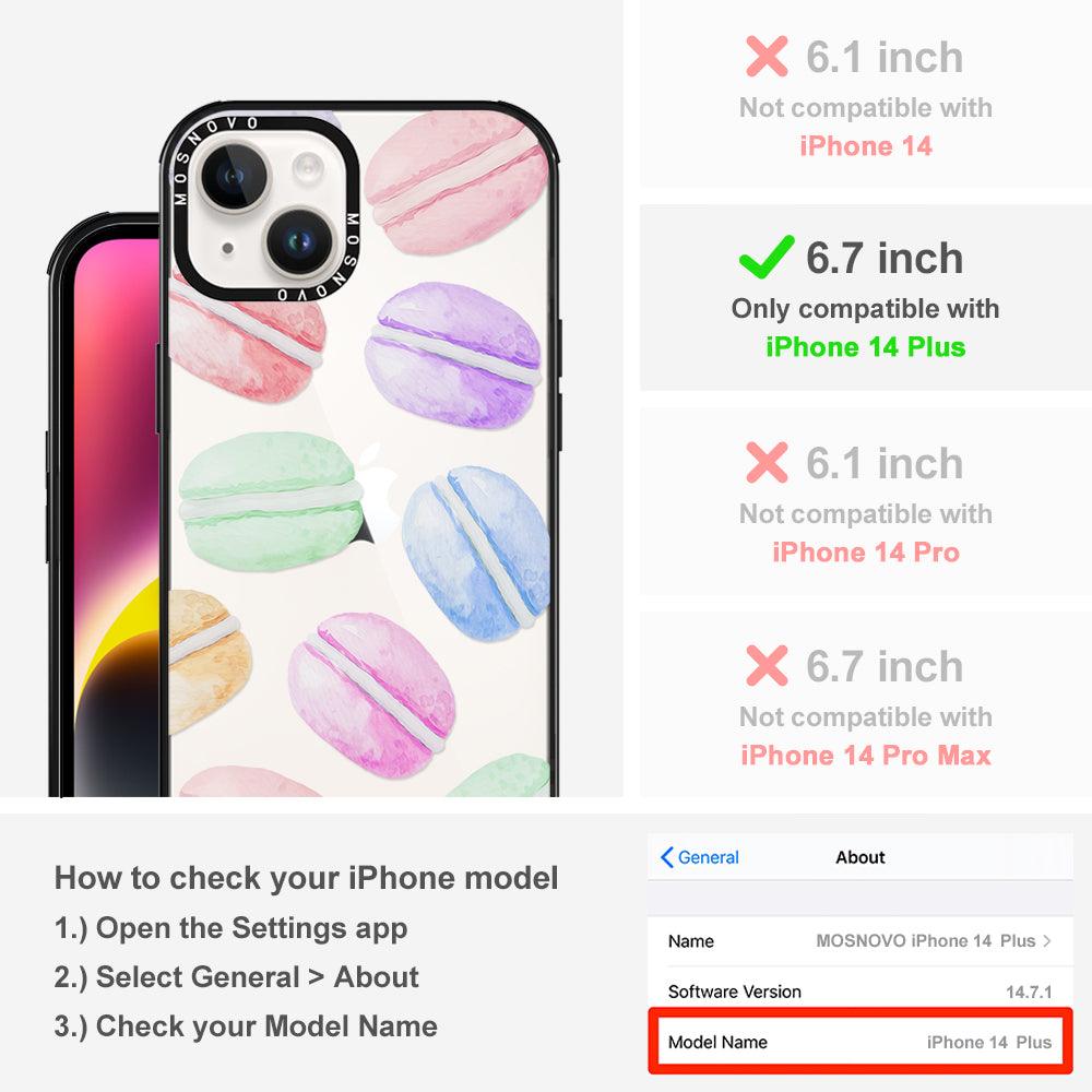 Pastel Macaron Phone Case - iPhone 14 Plus Case - MOSNOVO