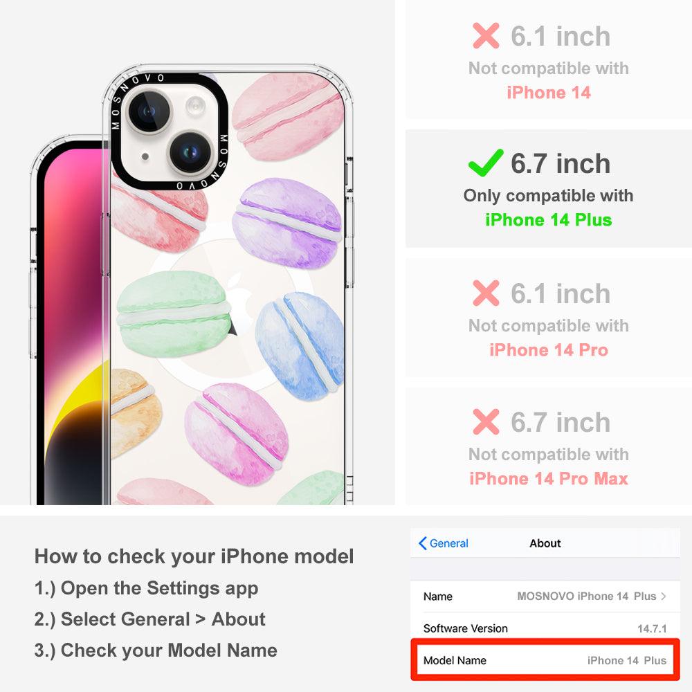 Pastel Macaron Phone Case - iPhone 14 Plus Case - MOSNOVO