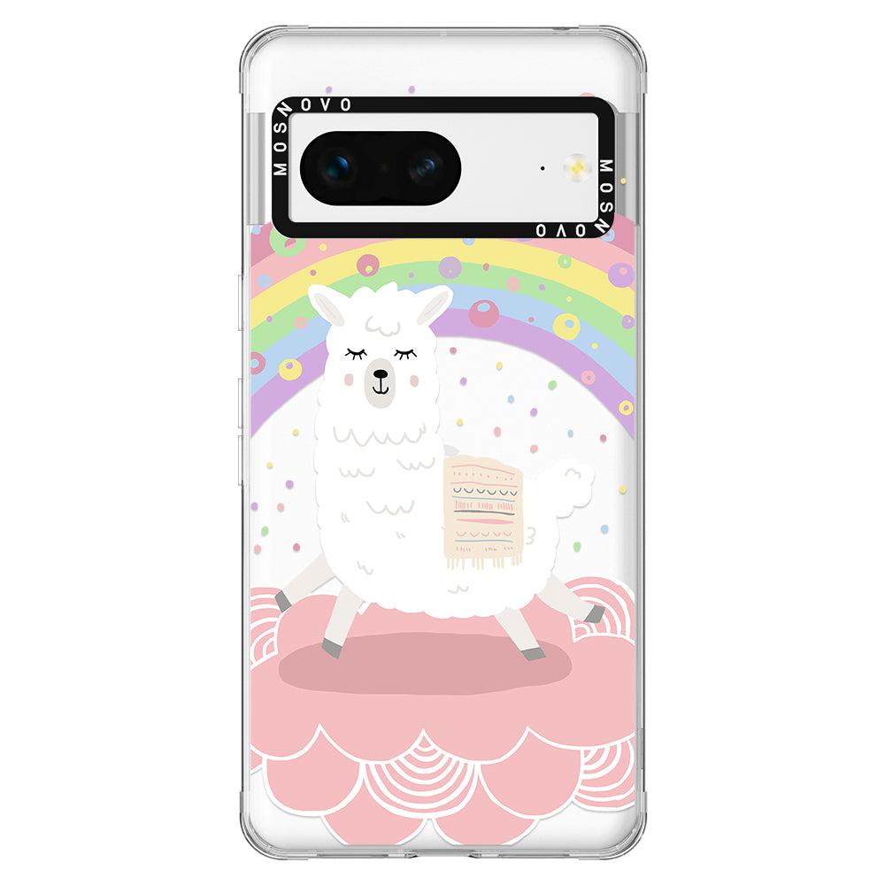 Pastel Rainbow Llama Phone Case - Google Pixel 7 Case - MOSNOVO