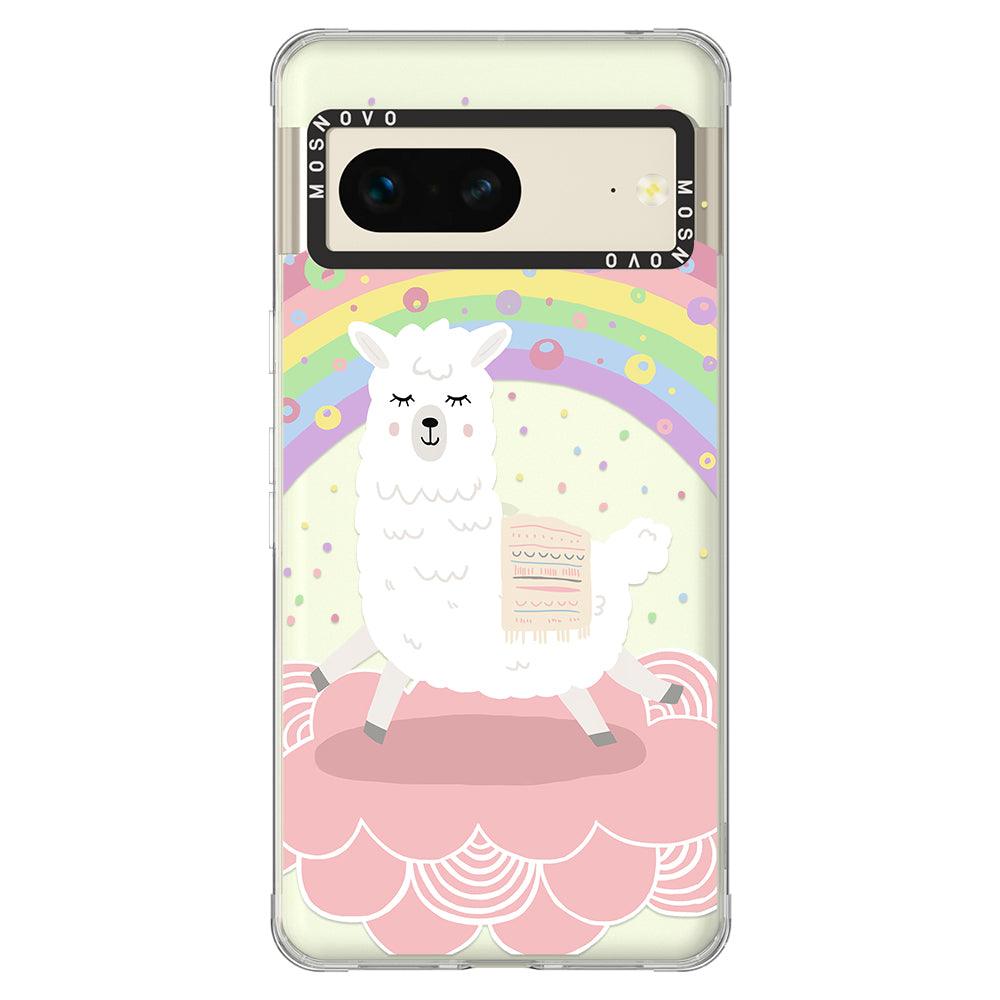 Pastel Rainbow Llama Phone Case - Google Pixel 7 Case - MOSNOVO