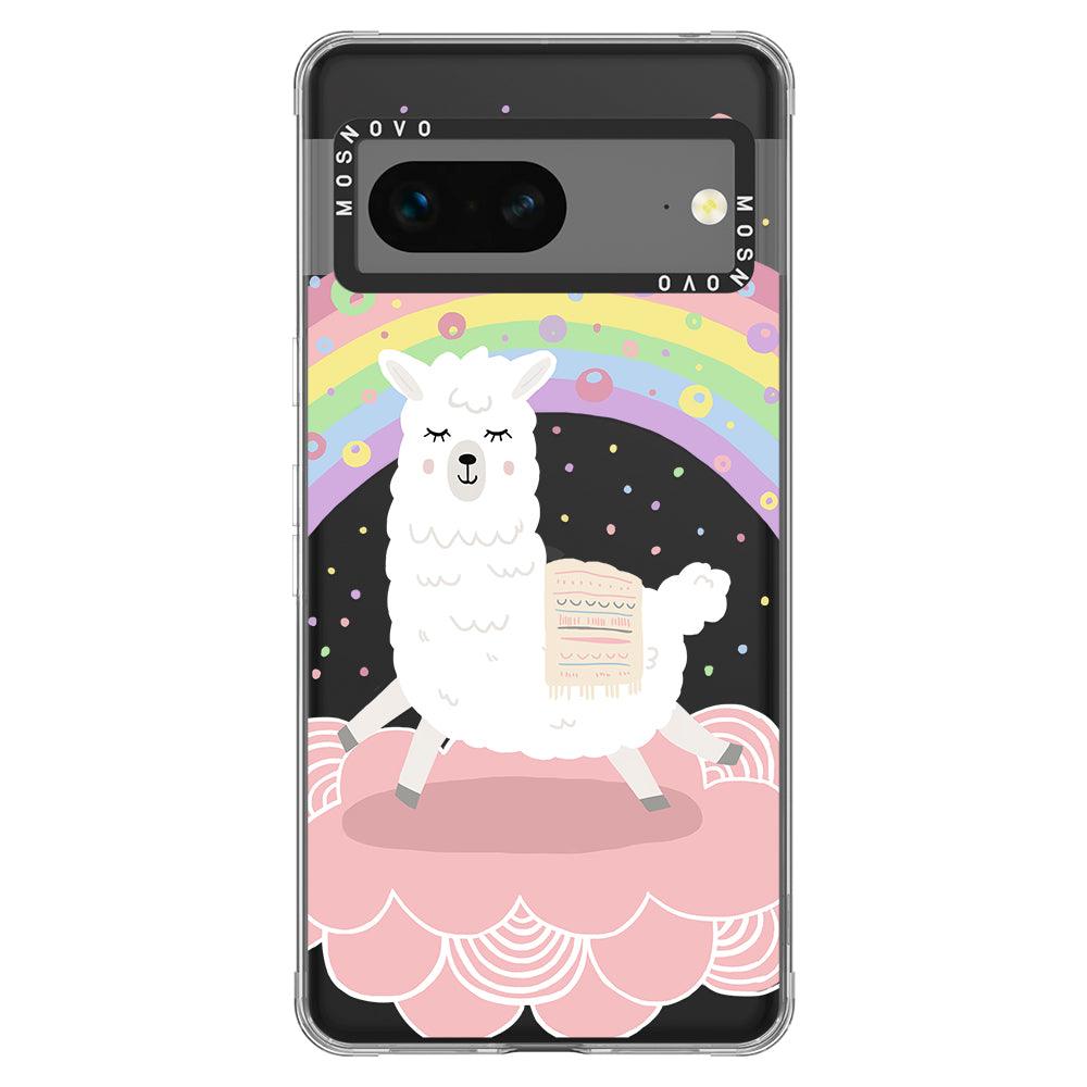 Pastel Rainbow Llama Phone Case - Google Pixel 7 Case - MOSNOVO