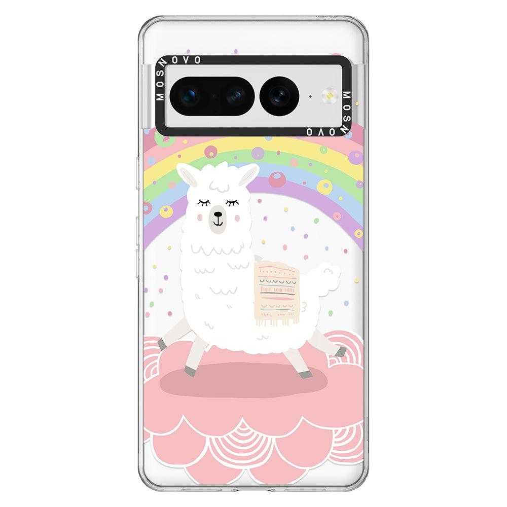 Pastel Rainbow Llama Phone Case - Google Pixel 7 Pro Case - MOSNOVO