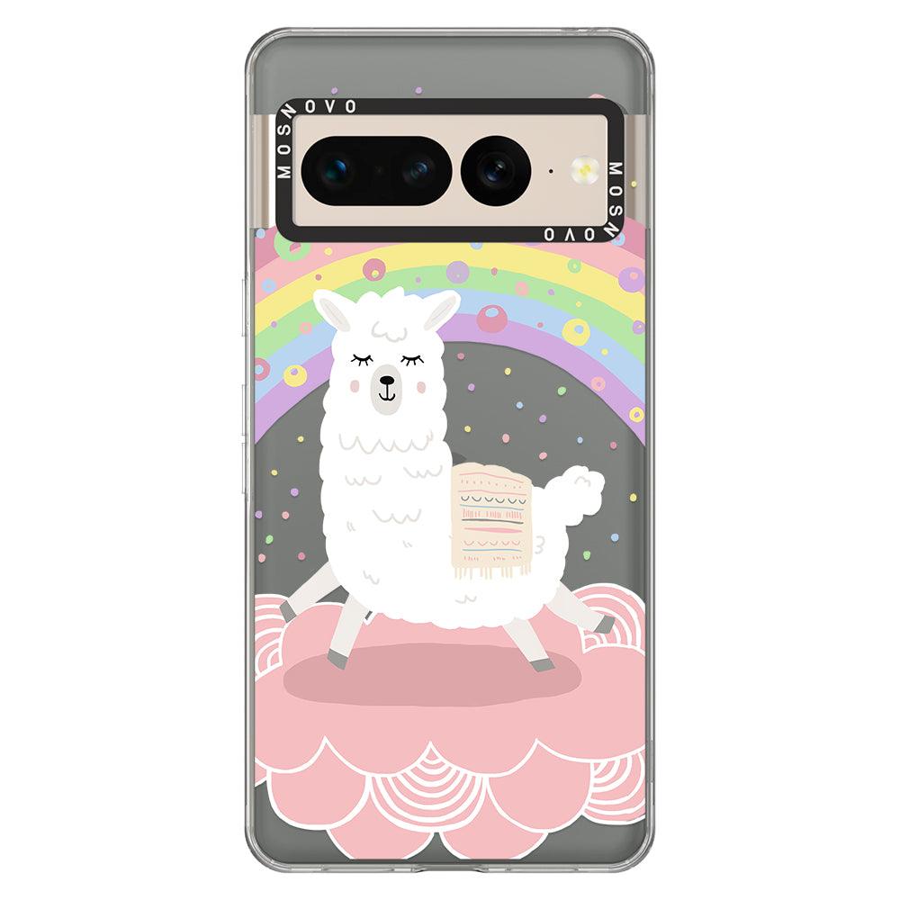 Pastel Rainbow Llama Phone Case - Google Pixel 7 Pro Case - MOSNOVO