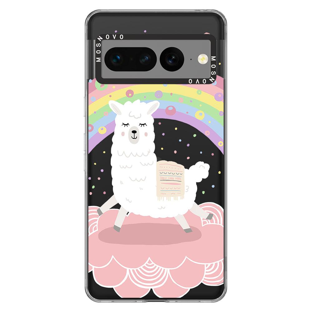 Pastel Rainbow Llama Phone Case - Google Pixel 7 Pro Case - MOSNOVO