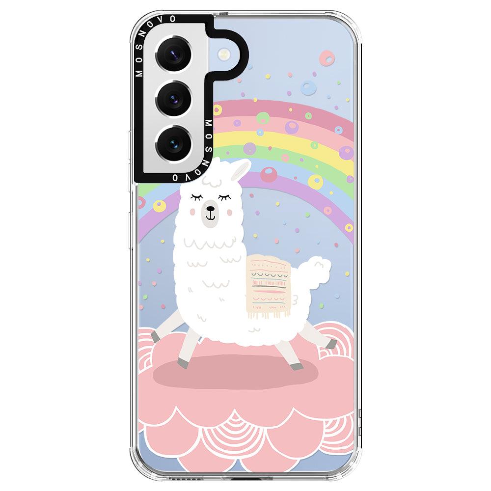 Pastel Rainbow Llama Phone Case - Samsung Galaxy S22 Case - MOSNOVO