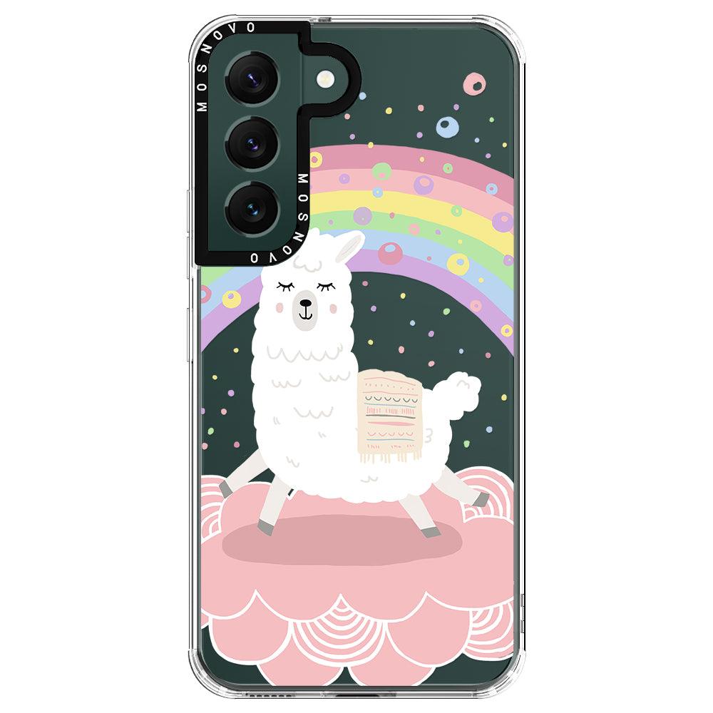 Pastel Rainbow Llama Phone Case - Samsung Galaxy S22 Case - MOSNOVO