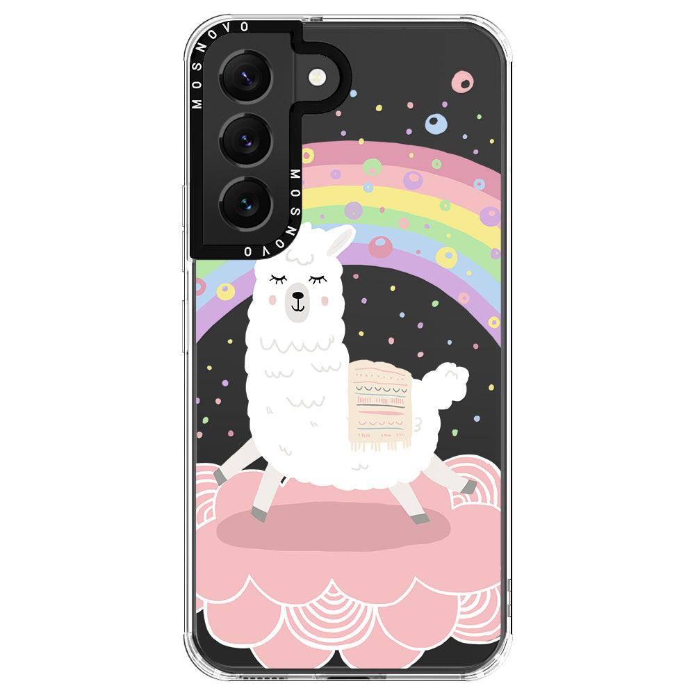 Pastel Rainbow Llama Phone Case - Samsung Galaxy S22 Case - MOSNOVO