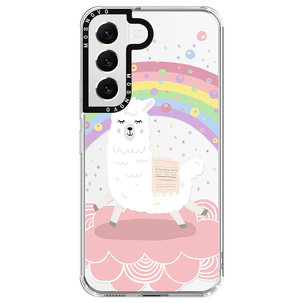 Pastel Rainbow Llama Phone Case - Samsung Galaxy S22 Case - MOSNOVO