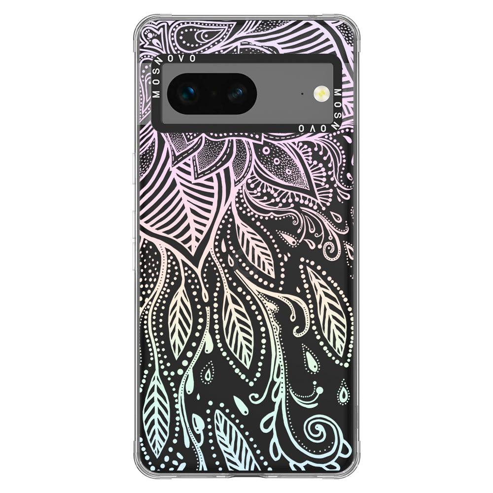 Pastel Rainbow Mandala Phone Case - Google Pixel 7 Case - MOSNOVO