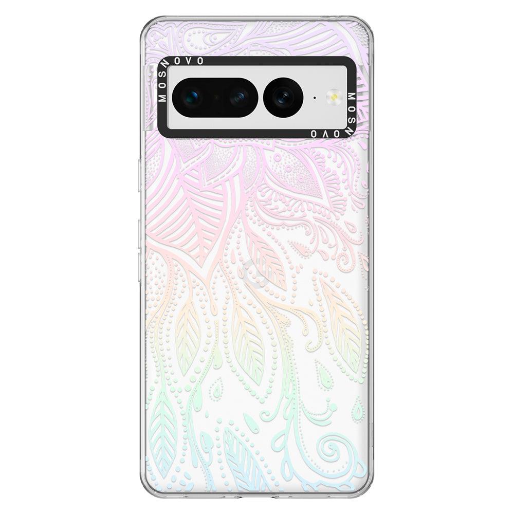 Pastel Rainbow Mandala Phone Case - Google Pixel 7 Pro Case - MOSNOVO