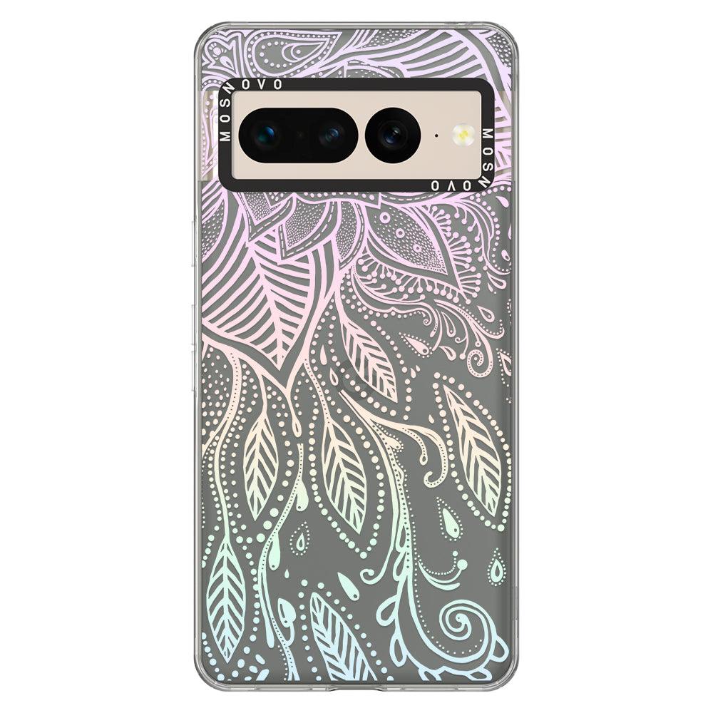 Pastel Rainbow Mandala Phone Case - Google Pixel 7 Pro Case - MOSNOVO