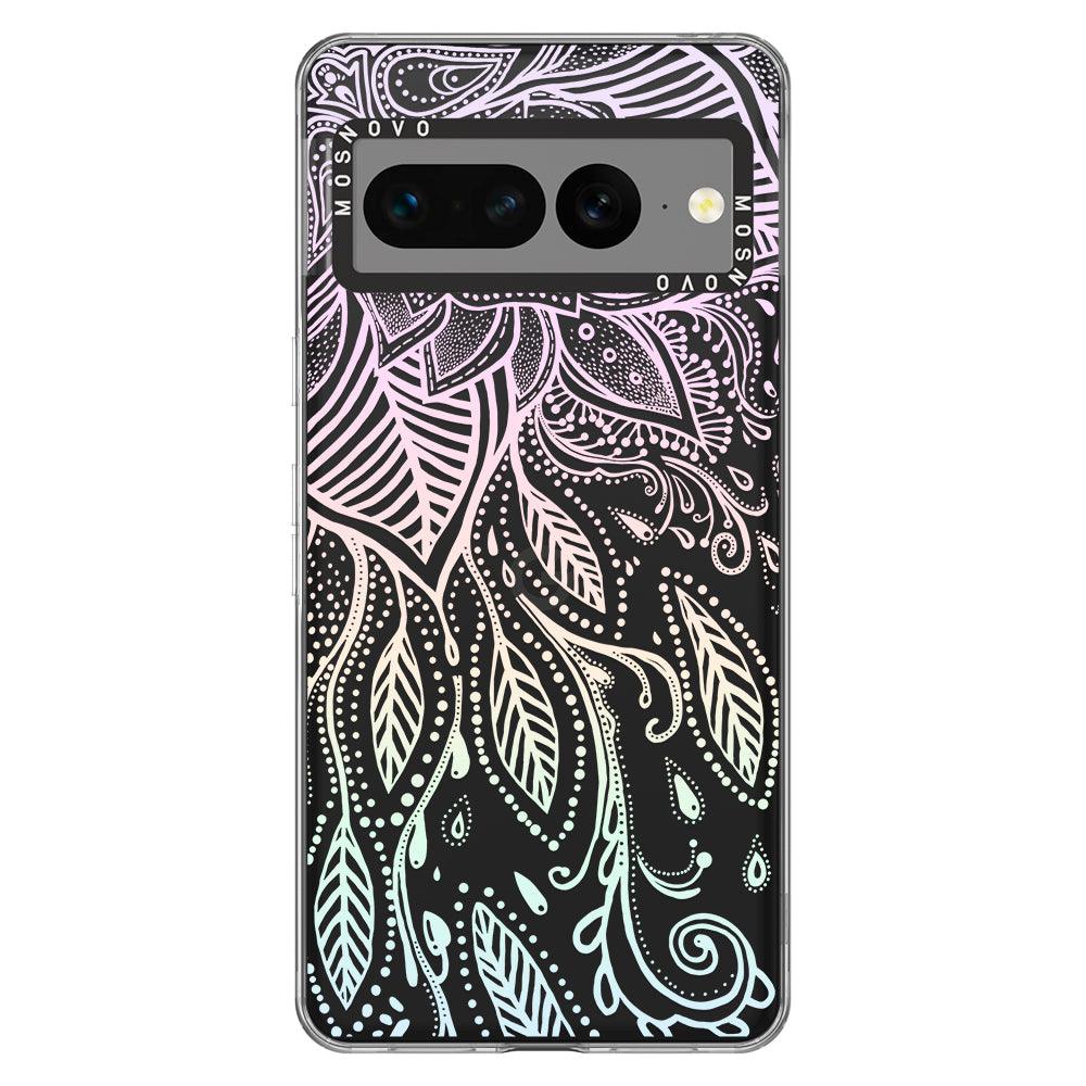 Pastel Rainbow Mandala Phone Case - Google Pixel 7 Pro Case - MOSNOVO