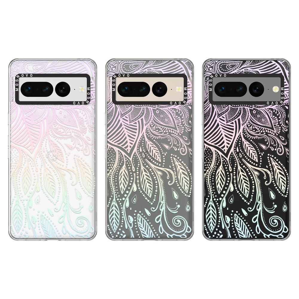 Pastel Rainbow Mandala Phone Case - Google Pixel 7 Pro Case - MOSNOVO