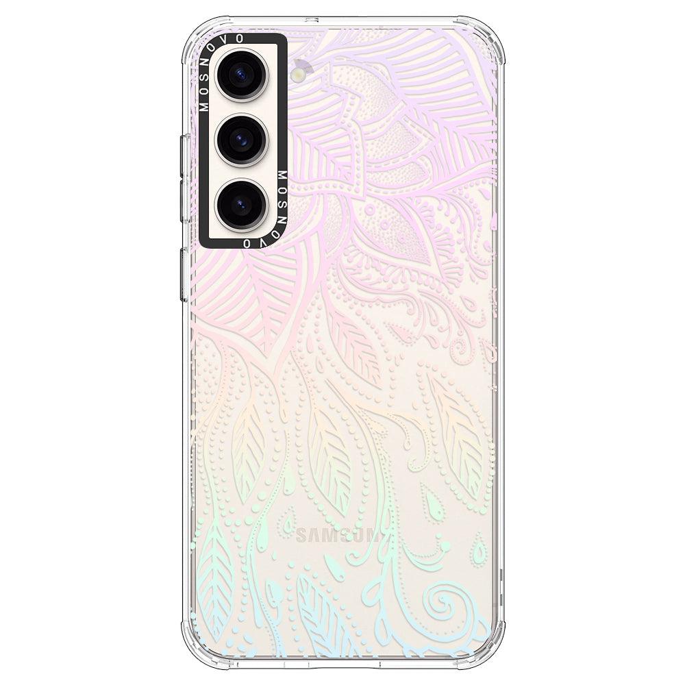 Pastel Rainbow Mandala Phone Case - Samsung Galaxy S23 Case - MOSNOVO