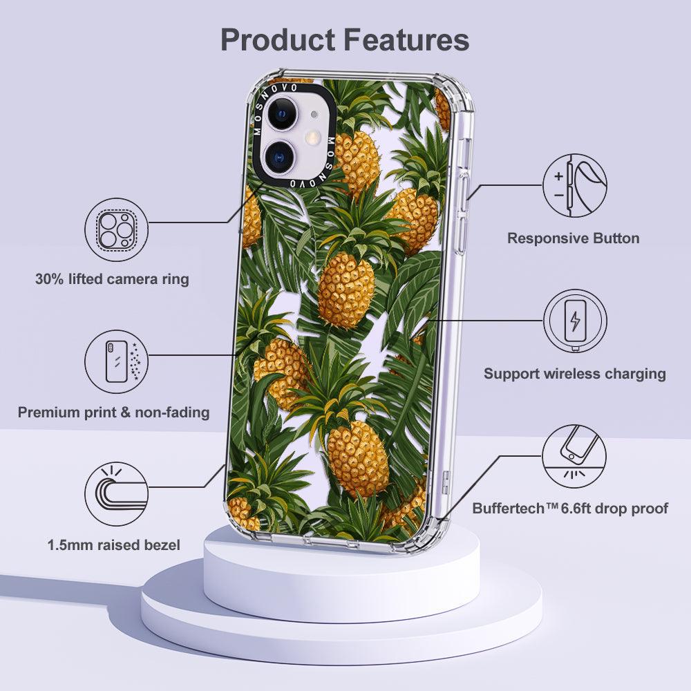 Pineapple Botany Phone Case - iPhone 11 Case - MOSNOVO