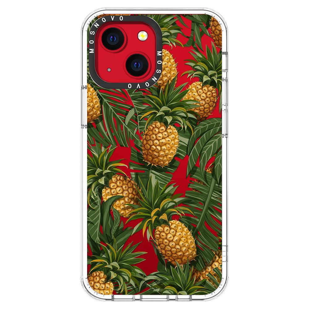 Pineapple Botany Phone Case - iPhone 13 Mini Case - MOSNOVO