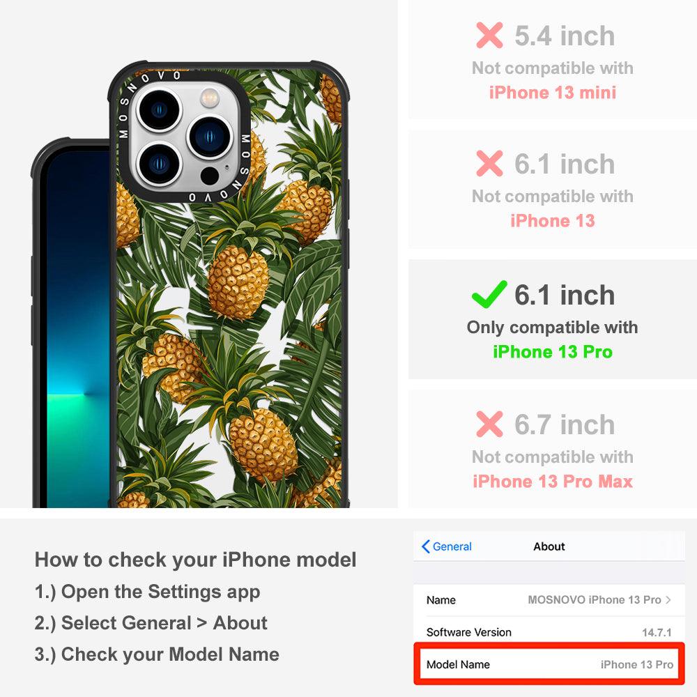 Pineapple Botany Phone Case - iPhone 13 Pro Case - MOSNOVO