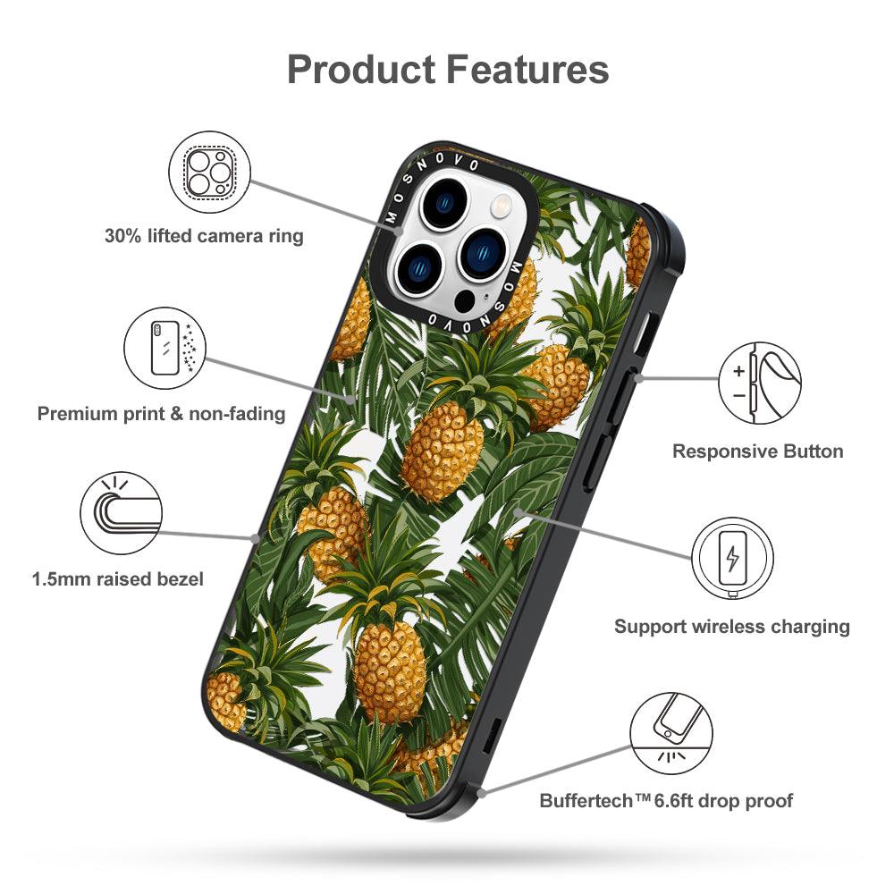 Pineapple Botany Phone Case - iPhone 13 Pro Case - MOSNOVO