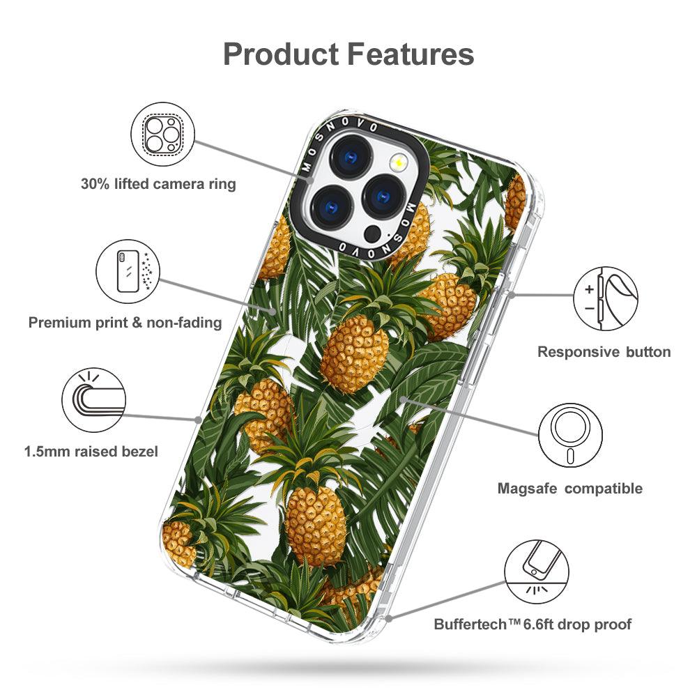 Pineapple Botany Phone Case - iPhone 13 Pro Case - MOSNOVO