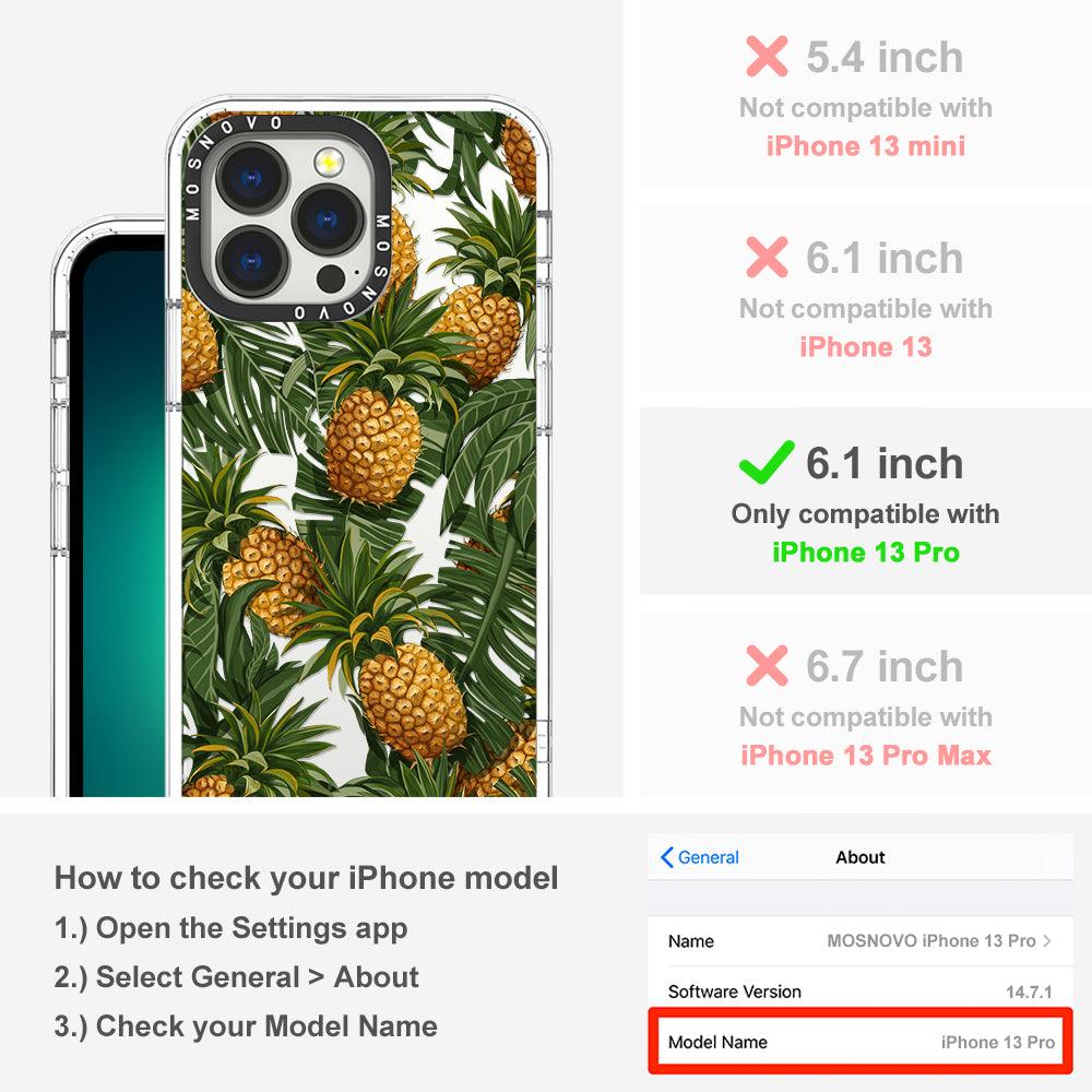 Pineapple Botany Phone Case - iPhone 13 Pro Case - MOSNOVO
