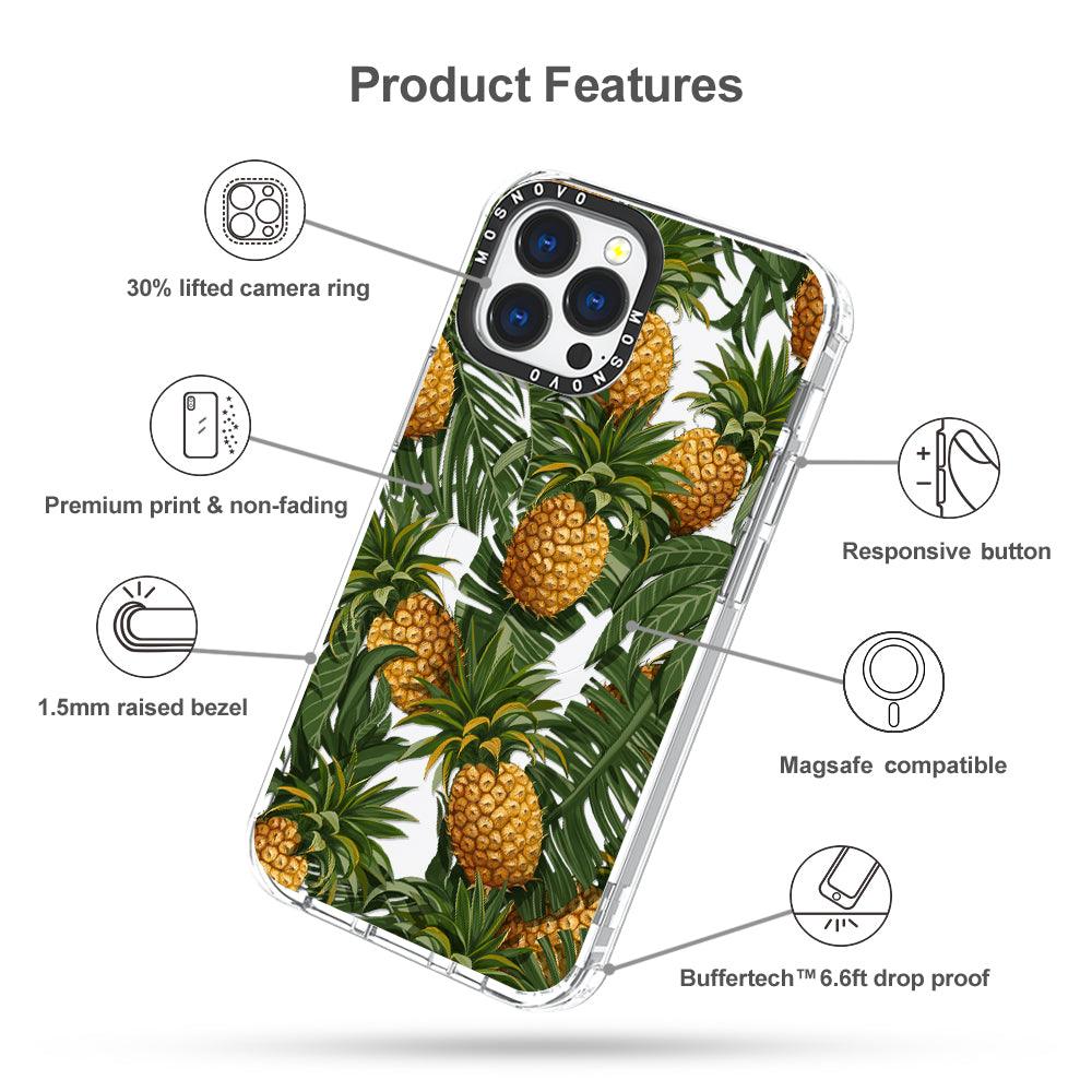 Pineapple Botany Phone Case - iPhone 13 Pro Max Case - MOSNOVO