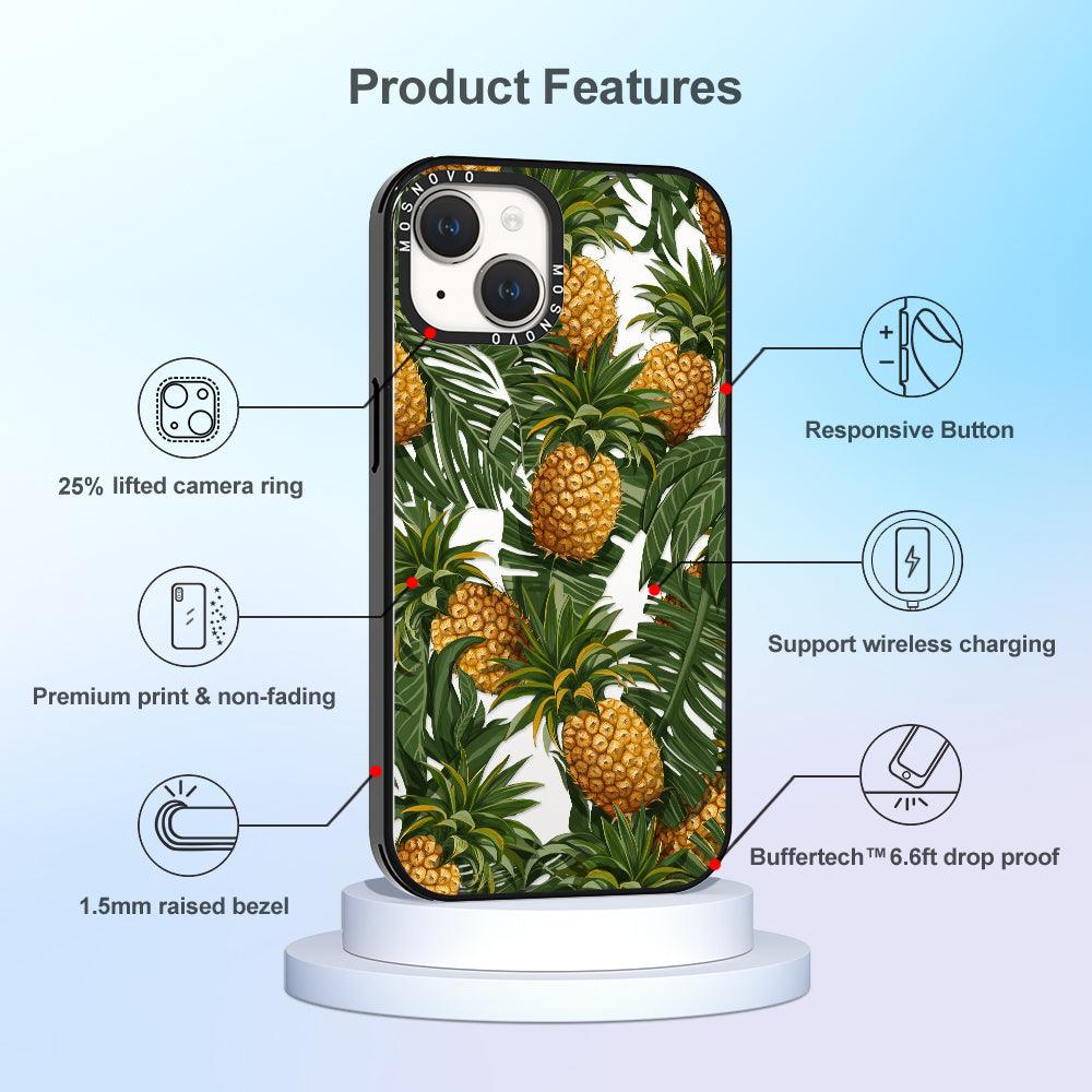 Pineapple Botany Phone Case - iPhone 14 Plus Case - MOSNOVO