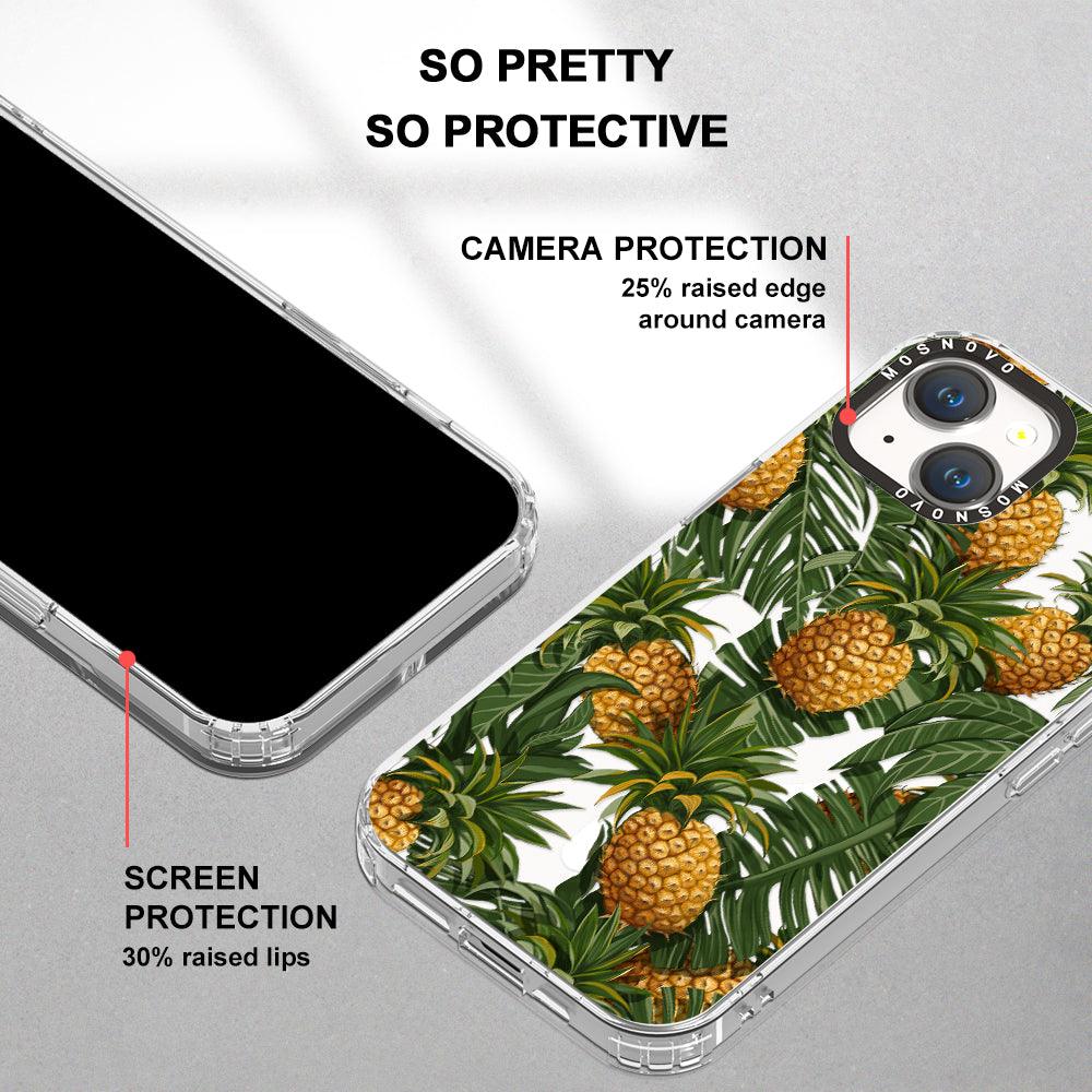 Pineapple Botany Phone Case - iPhone 14 Plus Case - MOSNOVO