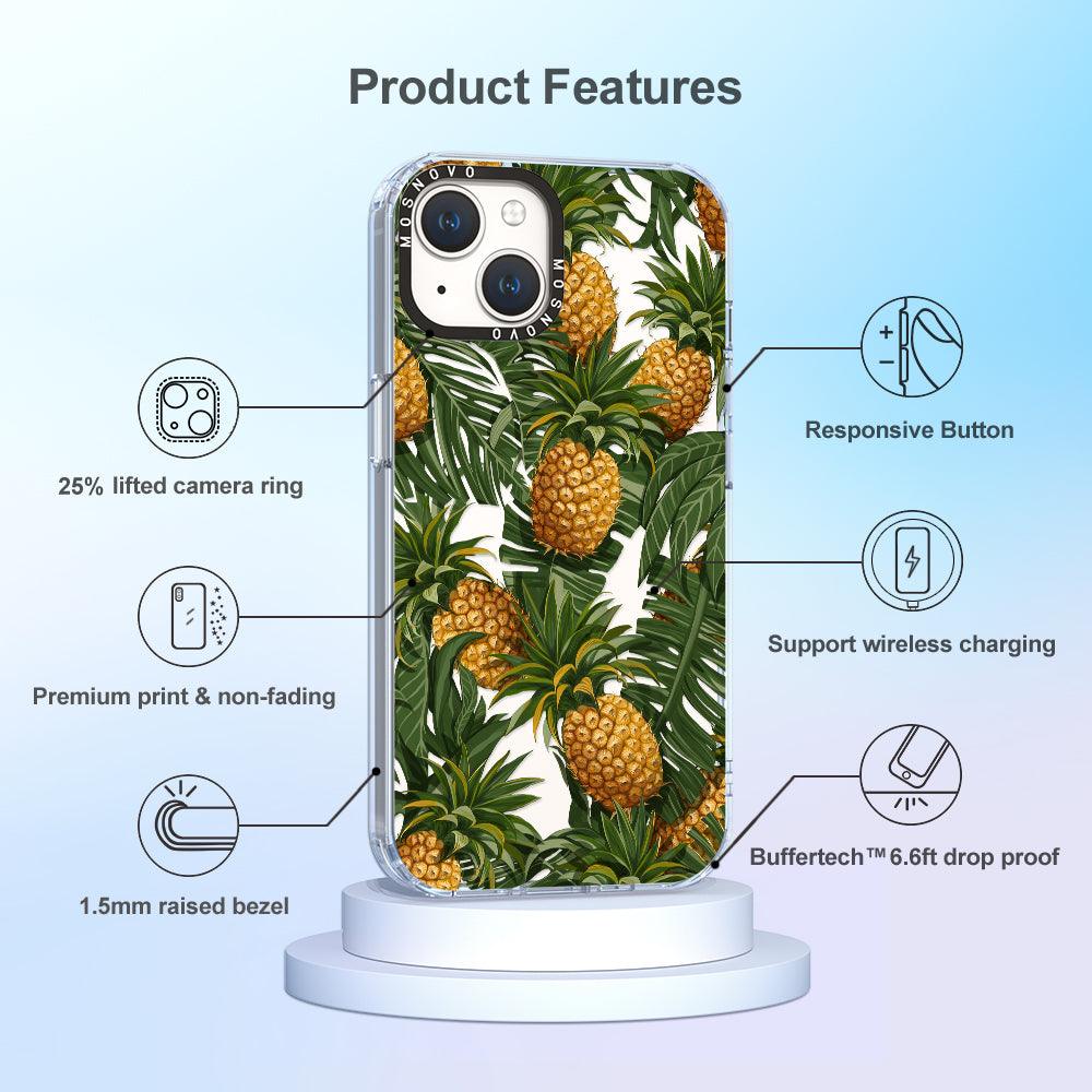 Pineapple Botany Phone Case - iPhone 14 Plus Case - MOSNOVO