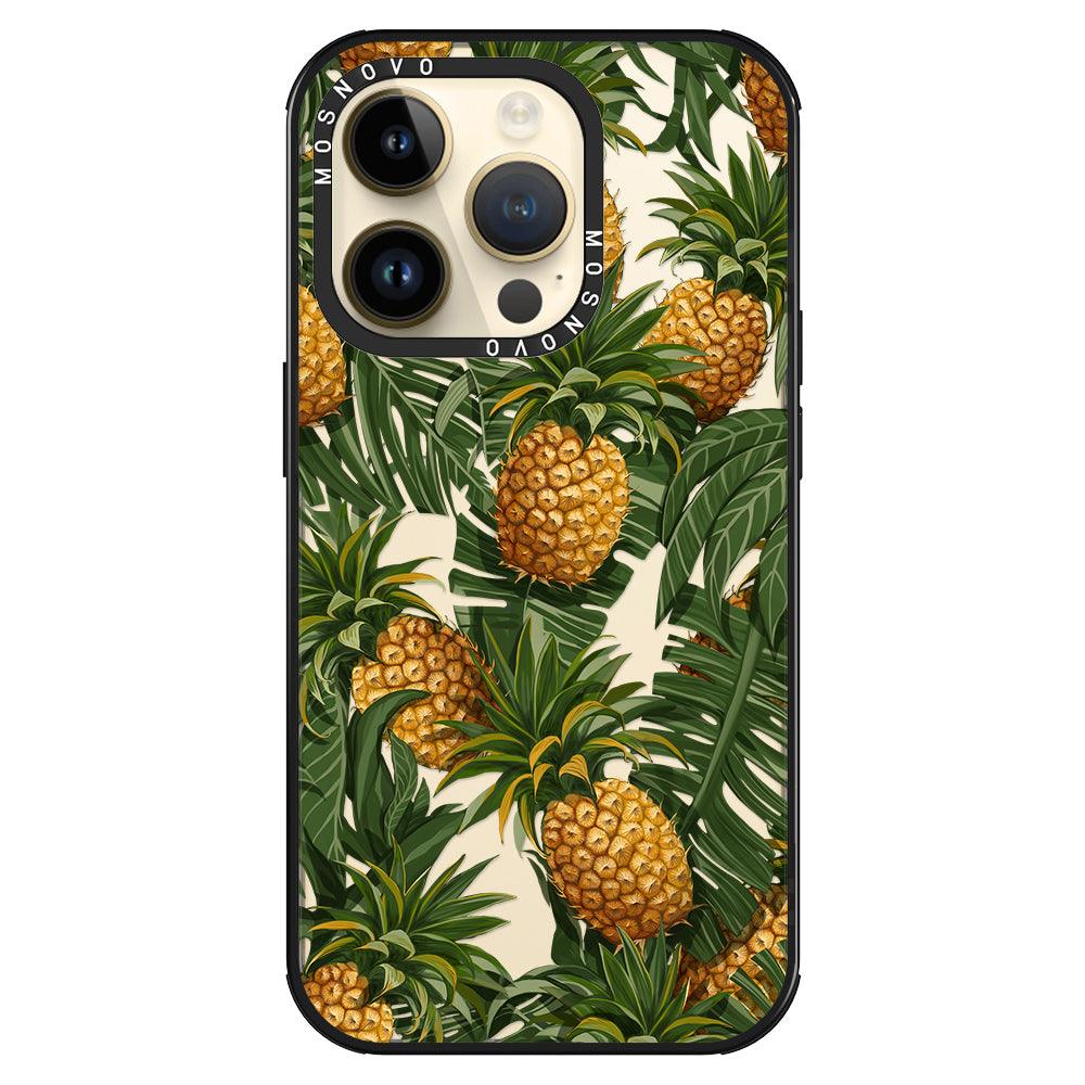 Pineapple Botany Phone Case - iPhone 14 Pro Case - MOSNOVO