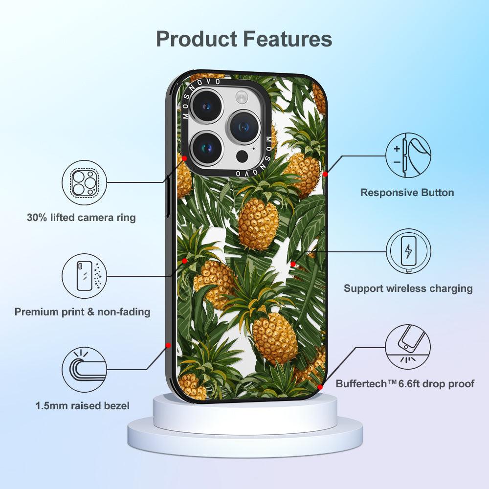 Pineapple Botany Phone Case - iPhone 14 Pro Case - MOSNOVO