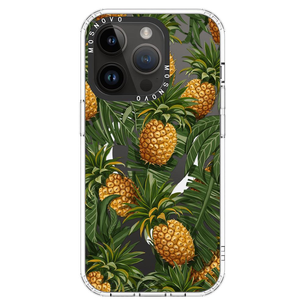 Pineapple Botany Phone Case - iPhone 14 Pro Case - MOSNOVO