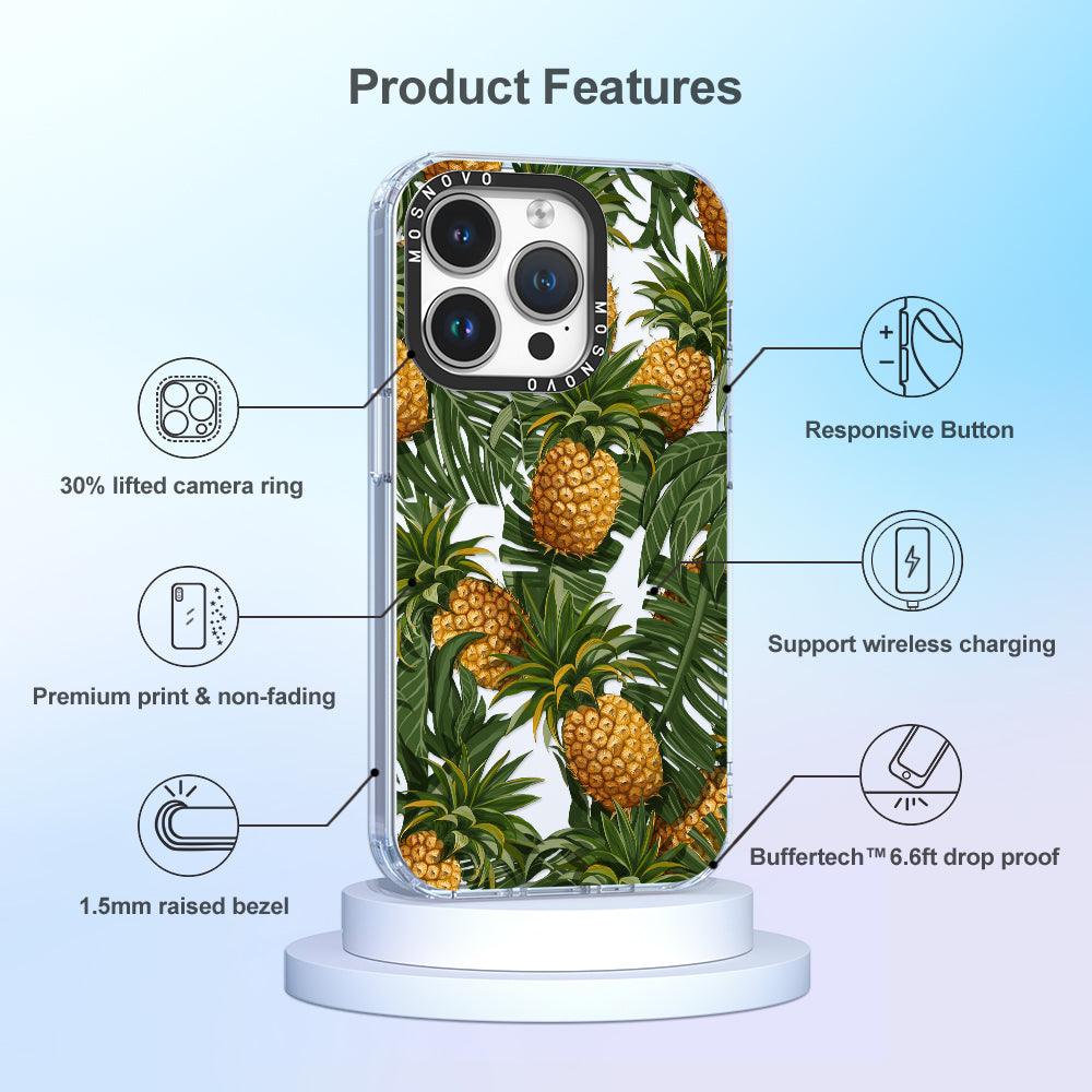 Pineapple Botany Phone Case - iPhone 14 Pro Case - MOSNOVO