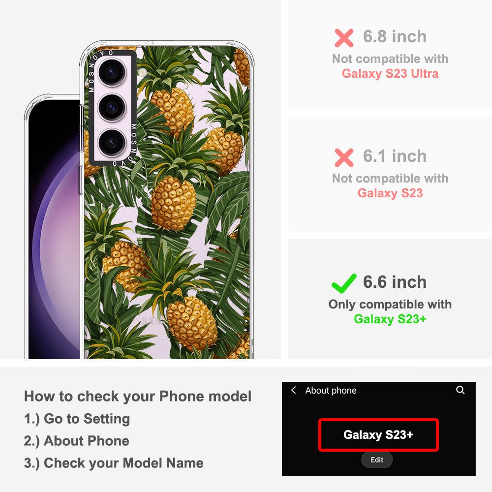 Pineapples Phone Case - Samsung Galaxy S23 Plus Case - MOSNOVO