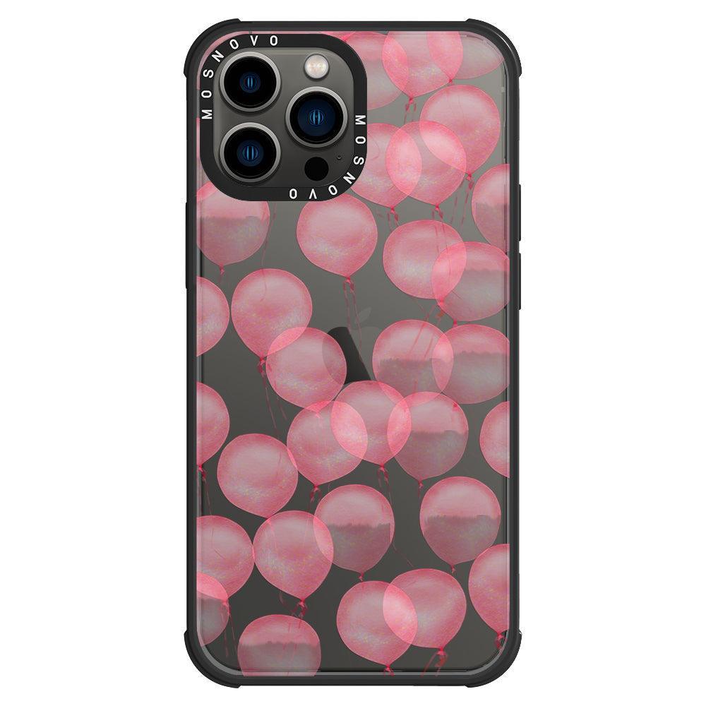 Pink Ballons Phone Case - iPhone 13 Pro Max Case - MOSNOVO