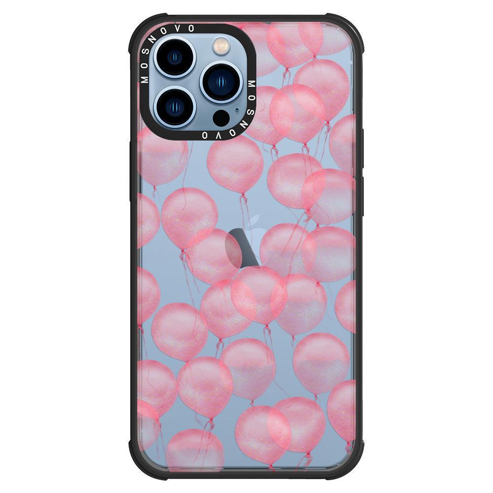 Pink Ballons Phone Case - iPhone 13 Pro Max Case - MOSNOVO