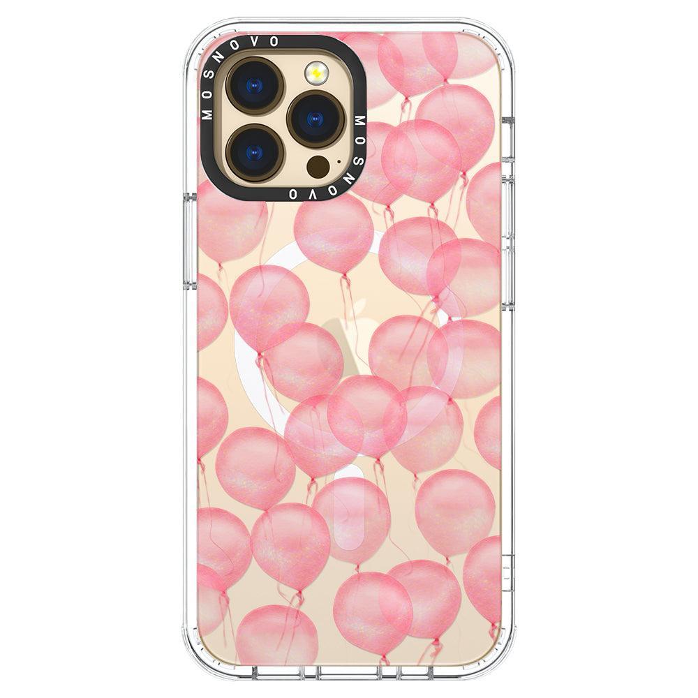 Pink Ballons Phone Case - iPhone 13 Pro Max Case - MOSNOVO