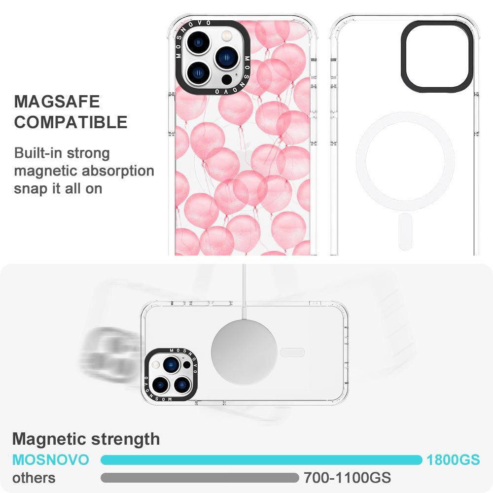 Pink Ballons Phone Case - iPhone 13 Pro Max Case - MOSNOVO