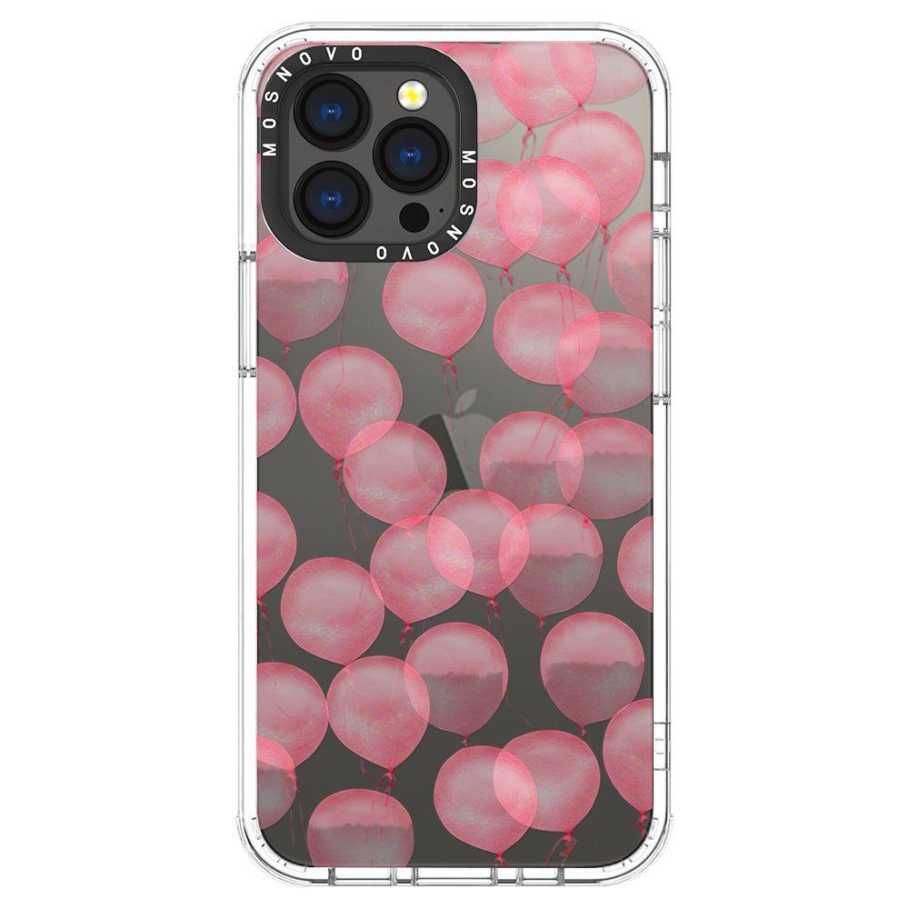 Pink Ballons Phone Case - iPhone 13 Pro Max Case - MOSNOVO