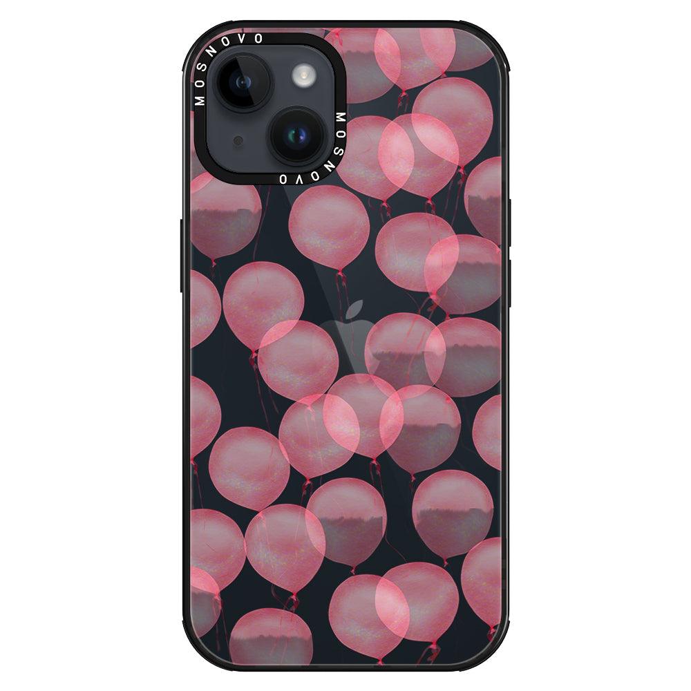 Pink Ballons Phone Case - iPhone 14 Plus Case - MOSNOVO