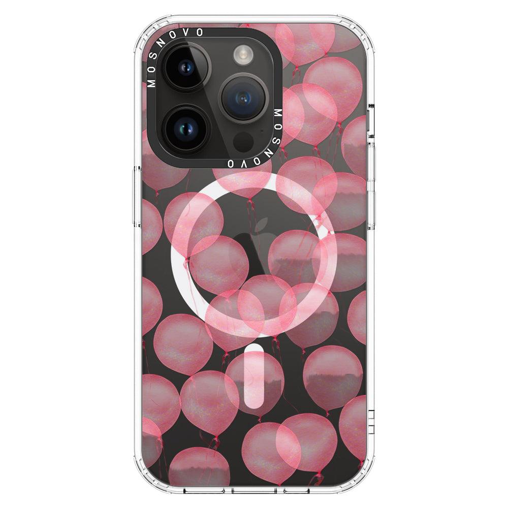 Pink Ballons Phone Case - iPhone 14 Pro Case - MOSNOVO